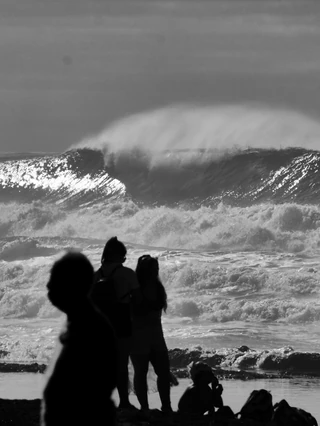 Welle vor der Küste